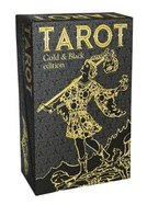 Tarot Gold and Black Edition 78 Full Colour Cards With Gold Foil Impressions Instructions