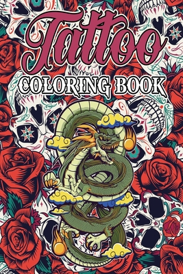 Tattoo Coloring Book for Adults - French, The Little