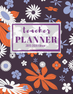 Teacher Planner 2019-2020 Edition: 12-month Calendar Schedule Organizer, 48-weeks Lesson Plan (July 2019 to June 2020), 8.5 x 11 inches, Purple Floral Design