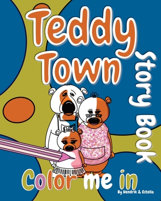 Teddy Town 'Color Me in' Story Book - Maarten, Hendrik