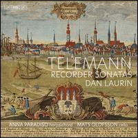 Telemann: Recorder Sonatas - Anna Paradiso (harpsichord); Dan Laurin (recorder); Mats Olofsson (cello)