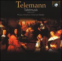 Telemann: Tafelmusik (selection) - Albert Bruggen (cello); Franc Polman (violin); Frank de Bruine (baroque oboe); Menno Van Delft (harpsichord); Musica Amphion;...
