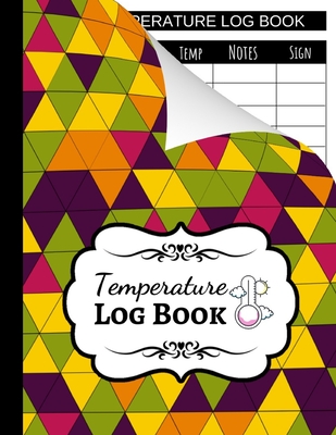 Temperature Log Book: Sheets Regulating / Medical Log Book / Fridge Temperature Control / Tracker / Health Organizer - Press, Pink Panda