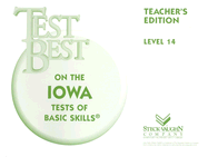 Test Best Itbs: Teacher's Edition Grade 8 (Level 14) 1995