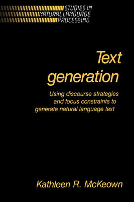Text Generation - McKeown, Kathleen