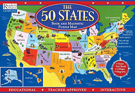 The 50 States Book and Magnetic Puzzle Map: Reader's Digest Learning