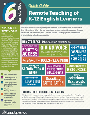 The 6 Principles Quick Guide: Remote Teaching of K-12 English Learners - Hellman, Andrea B