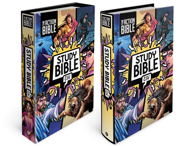 The Action Bible Study Bible Esv, Hardcover, Full Color - David C Cook