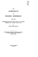 The Almanacs of Roger Sherman