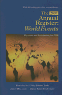 The Annual Register: World Events: Key Events and Developments from 2006 - Lewis, D S (Editor), and Slater, Wendy (Editor)