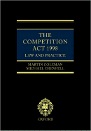 The Competition ACT 1998: Law and Practice - Coleman, Martin, and Grenfell, Michael, Dr.