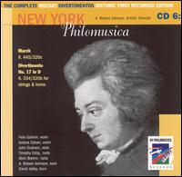 The Complete Mozart Divertimentos: Historic First Recorded Edition, CD 6 - New York Philomusica