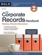 The Corporate Records Handbook: Meetings, Minutes & Resolutions