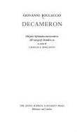 The Decameron: A Diplomatic Edition