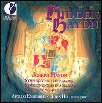 The Hidden Haydn - Apollo Ensemble; John Hsu (conductor)