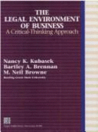 The Legal Environment of Business: A Critical Thinking Approach