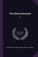 The Library Chronicle: 31