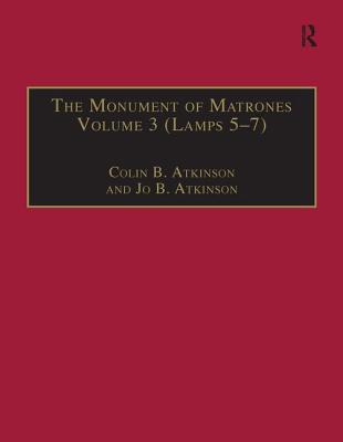 The Monument of Matrones Volume 3 (Lamps 5-7): Essential Works for the Study of Early Modern Women, Series III, Part One, Volume 6 - Atkinson, Colin B.