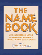 The Name Book - Cader, Michael
