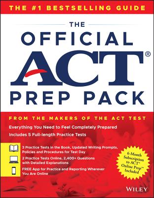 The Official ACT Prep Pack with 5 Full Practice Tests (3 in Official ACT Prep Guide + 2 Online) - ACT