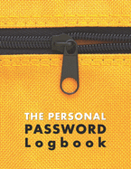 The Personal Password Log Book: Yellow Pocket Bag Unlock Designed Cover, Professionally Journal Large Print with Text for Seniors