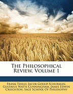 The Philosophical Review, Volume 1