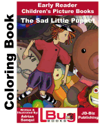 The Sad Little Puppet Coloring Book - Early Reader - Children's Picture Books