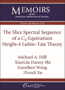 The Slice Spectral Sequence of a $C_4$-Equivariant Height-4 Lubin-Tate Theory
