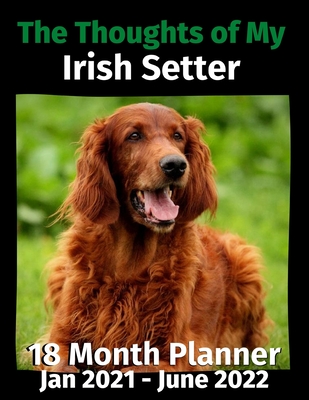 The Thoughts of My Irish Setter: 18 Month Planner Jan 2021-June 2022 - Journals, Brightview