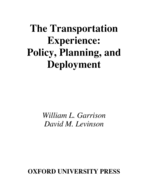 The Transportation Experience: Policy, Planning, and Deployment
