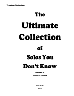 The Ultimate Collection of Solos You Don't Know - Trombone Version