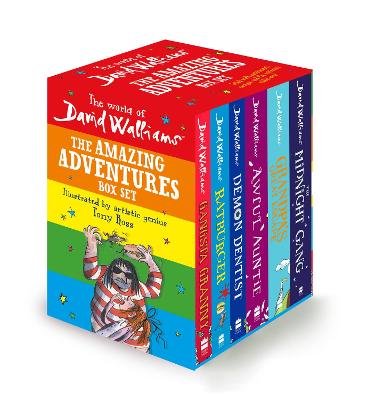 The World of David Walliams: The Amazing Adventures Box Set: Gangsta Granny; Ratburger; Demon Dentist; Awful Auntie; Grandpa's Great Escape; the Midnight Gang - Walliams, David