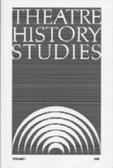 Theatre History Studies 1981, Vol. 1
