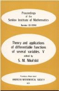 Theory & Applications of Differentiable Functions of Several Variables, V: Proceedings - Nikol'skii, S M (Editor)