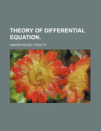 Theory of Differential Equation