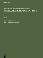 Thesaurus Linguae Latinae: Pubertas-Pulso