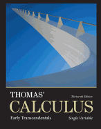 Thomas' Calculus: Early Transcendentals, Single Variable