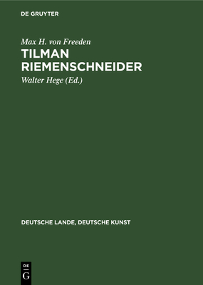 Tilman Riemenschneider - Zentralkomitee Der Deutschen Katholiken, and Hege, Walter (Editor)