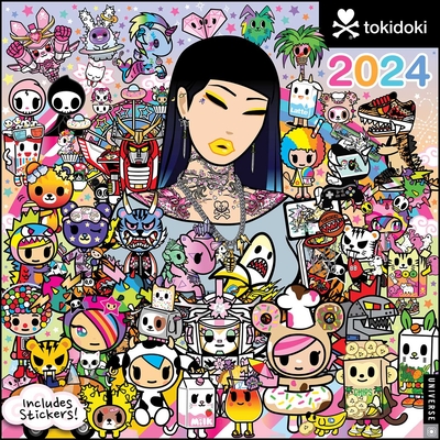 Tokidoki 2024 Wall Calendar (W/ Stickers) - Legno, Simone
