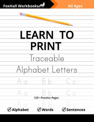 Traceable Alphabet Letters: Handwriting Learn To Print - Press, Cormac Ryan (Editor), and Workbooks, Foxhall