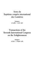 Transactions of the Seventh International Congress on The Enlightenment - Mason, Haydn (Volume editor)