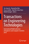 Transactions on Engineering Technologies: International Multiconference of Engineers and Computer Scientists 2018