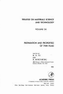 Treatise on Materials Science and Technology: Preparation and Properties of Thin Films