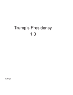 Trump's Presidency 1.0