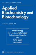 Twenty-Second Symposium on Biotechnology for Fuels and Chemicals