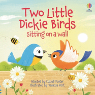 Two little dickie birds sitting on a wall