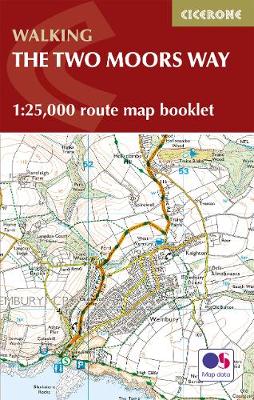 Two Moors Way Map Booklet: 1:25,000 OS Route Mapping - Viccars, Sue