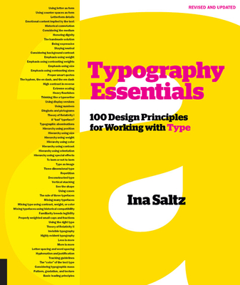 Typography Essentials Revised and Updated: 100 Design Principles for Working with Type - Saltz, Ina