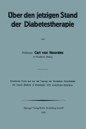 Uber Den Jetzigen Stand Der Diabetestherapie