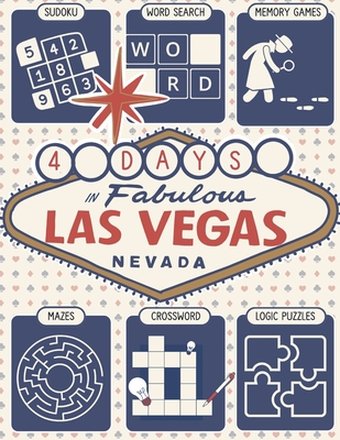 Ultimate Memory Games for Seniors: Large Print Adult Puzzle Book "4 Days in Vegas" Featuring Brain Exercises to Increase Cognitive Abilities - Jaunt, Word